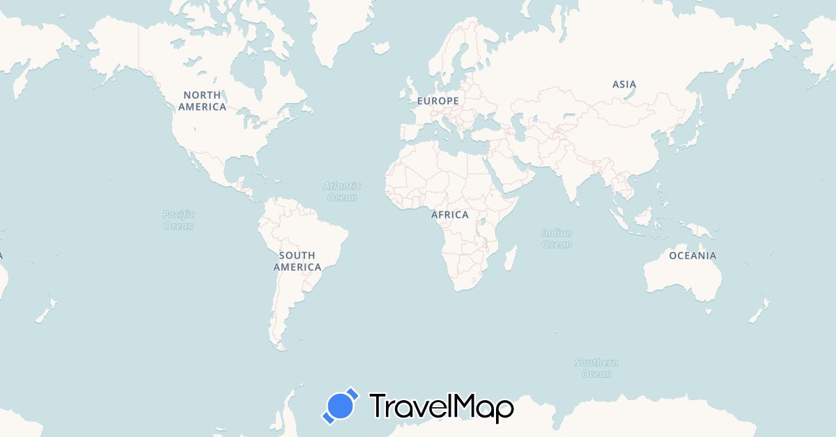 TravelMap itinerary: driving in Cambodia, Laos, Myanmar (Burma), Thailand, Vietnam (Asia)